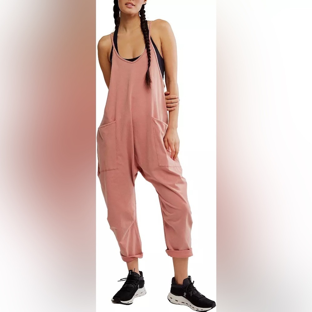NWT FP Movement Hot Shot Onesie Jumpsuit in Petal Pink